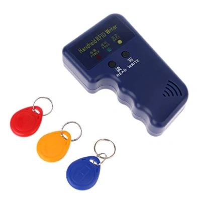 Image de BIlinli 125KHz RFID Duplicateur Copieur Enregistreur Programmeur Lecteur + Touches EM4305 T5577 ID réinscriptible Porte clés Tags Carte
