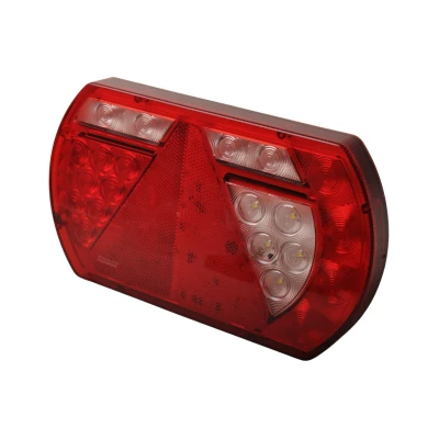 Image de Feu arrière DROIT rectangle LED 12/24 avec triangle Lucidity connecteur &#039;aspock&#039;