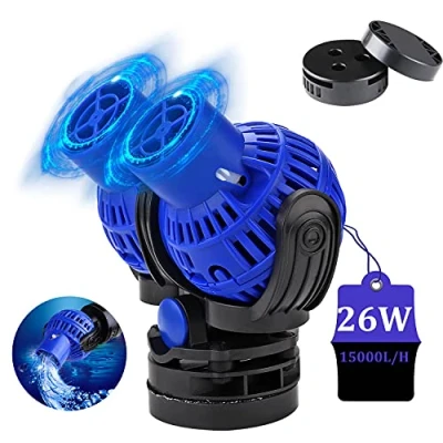 Image de EXLECO JVP 232 Pompe à Vagues, 15000L/H 26 Watt de Brassage Wave Maker Pour Aquarium 150 200cm Circulation l&#039;eau Douce et Salée