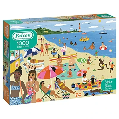 Image de Jumbo Falcon Contemporain 1000 pièces Life a Beach, 11362, Multicolore