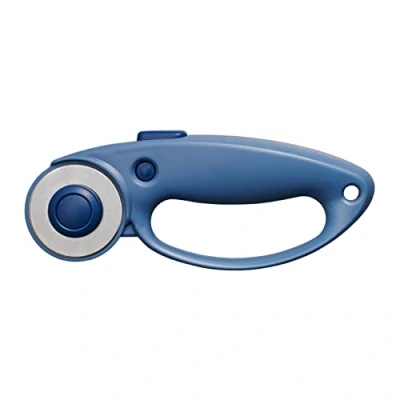 Image de Fiskars Cutter Rotatif, Couteau rotatif avec Poignée en Boucle, pour Droitier et Gaucher, 45 mm, Mountain Haze (Bleu), 1066465