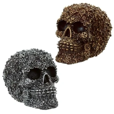 Image de Puckator Totenkopf Tête de Mort décorative, SK254, Multicolore, Height 12cm Width 10.5cm Depth 15cm
