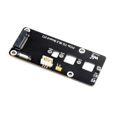 Image de Waveshare PCIe to M.2 Adapter Board (C) Compatible with Raspberry Pi 5,Supports NVMe Protocol 2230/2242 / 2260/2280 Size Solid State Drive,Booting PI5 from Drive