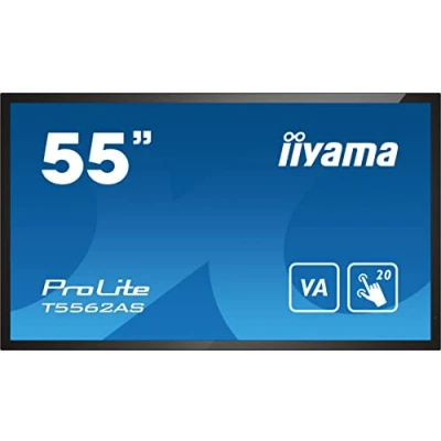 Image de Écran plat LCD rétro éclairé par LED avec écran tactile (multi touches) iiyama ProLite T5562AS B1 55&quot; Classe (54.6&quot; visu