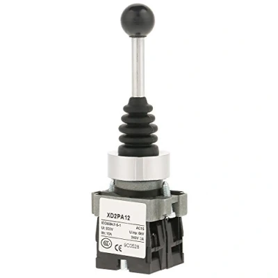 Image de XD2PA12 2 Position Commutateur de Joystick Interrupteur Autobloquant, Walfront Croisé Printemps Ressort Retour Bâton Croix Contrôle