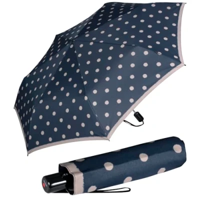 Image de Knirps Parapluie de poche Slim Duomatic avec ouverture et fermeture automatique Dot Art Océan, Ocean, 87 cm,