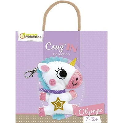 Image de Avenue Mandarine KC089C Kit Créatif Couture Enfant Porte clé Mini Couz&#039;IN À partir de 7 ans OLYMPE