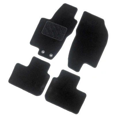 Image de AutoStyle TM BM565 Ensemble de tapis sol Textile avant et arrière 4 noir