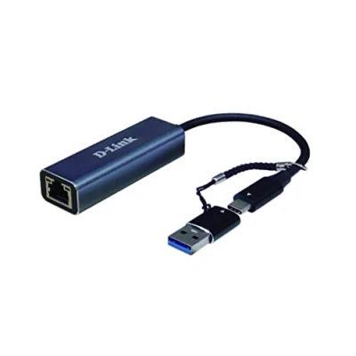 Image de D Link DUB 2315 Adaptateur USB C/USB vers 2,5 Gigabit Ethernet. C Thunderbolt 3 ou 3.0 RJ45 LAN pour PC, MacBook Pro, Air, iPad Chromebook, Surface Pro et Plus