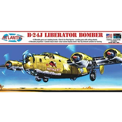 Image de Atlantis AMCH218 1/92 Consolidated B 24 J Buffalo Bill Kit de Construction pour modélisme