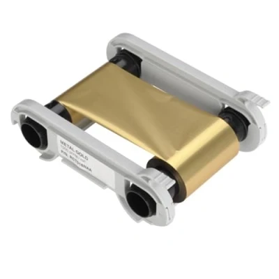 Image de Ruban doré Compatible RCT016NAA, pour imprimantes Evolis Primacy Zenius Edikio Flex Duplex 1000 Images