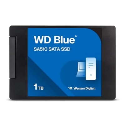 Image de WD Blue SA510 SSD 1 To, disque interne, Vitesee de lecture jusqu&#039;à 560 Mo/s, 2.5&quot; SATA SSD, Comprend Acronis True Image pour WD, Clonage et migration.