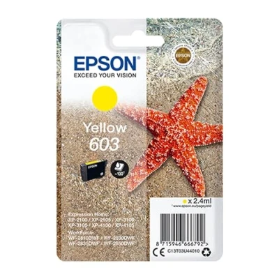 Image de Epson 603 (C13T03U44010) Jaune Cartouche d&#039;encre
