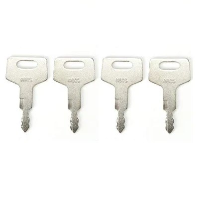 Image de BAAQII 4 pièces Clé d&#039;allumage H806 Keys Replacemnt pour Pelle Takeuchi et Chargeur sur chenilles