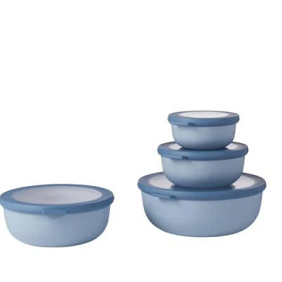 Image de Mepal Bowls Set Nordic Blue of 4 (350, 750 ml, 1.25 and 2.25 Liter)