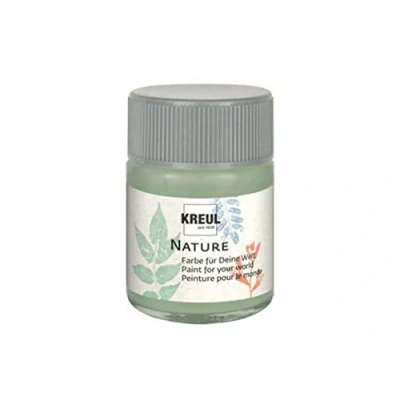 Image de Kreul 49428 Nature Eucalyptus en pot de 50 ml, peinture à l&#039;eau, fabriquée partir matières premières durables et naturelles, crémeuse, séchage rapide