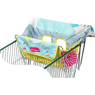 Image de Badabulle Protège siège chariot pour enfant Universel Poche de rangement et jouet sensoriel intégrés Ultracompact