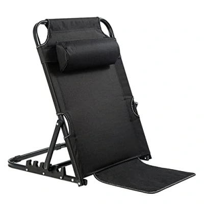 Image de WRJAHCG Dossier De Lit Réglable,Releve Buste Et Appui Dos, Pliant pour Personnes Handicapées Support Dossier, Dos Réglable avec Tête,A
