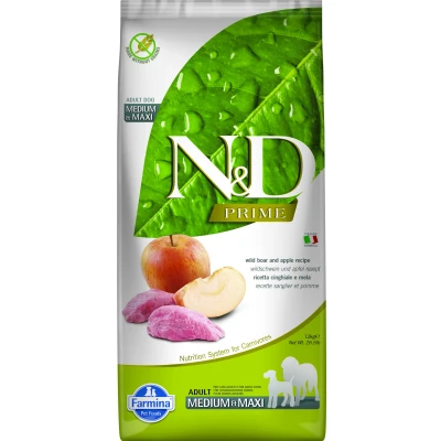 Image de N&amp;D Prime nourriture pour chiens Sanglier moyennes et grandes races 12 kg
