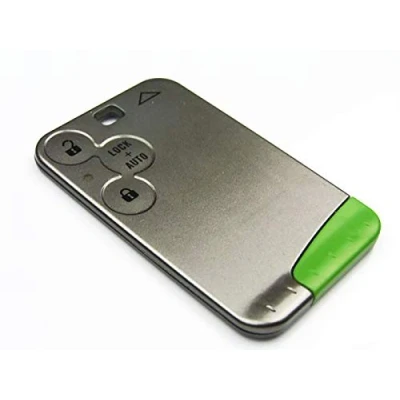 Image de Smartcard Clé Plip Compatible avec 3 Boutons Laguna Velsatis Espace Clio Megane Scenic Grand Carte de Télécommande Bouton Auto Lock @Pro