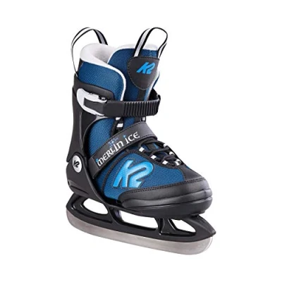 Image de K2 Patins à Glace Merlin Ice pour garçon Noir Bleu Pointure EU : 32 37