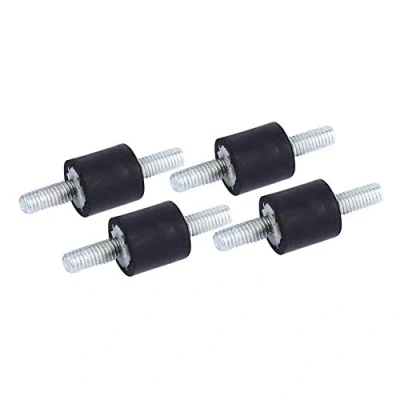 Image de Keenso 4 PCS Supports d&#039;Isolant Anti vibration, M3 8 x Isolateur en Caoutchouc vibration Monte l&#039;Amortisseur Bobines Double avec Vis