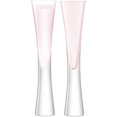 Image de LSA MV30 Lot de 2 flûtes à Champagne Moya, 170 ml, rose poudré
