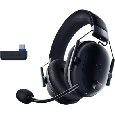 Image de Razer Blackshark V2 Pro (Playstation) Casque E Sport sans Fil pour Playstation 5 (Triforce 50mm Driver, HyperSpeed Wireless, FPS Audio Profile, Microphone HyperClear détachable) Noir