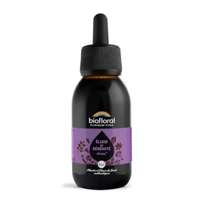 Image de BIOFLORAL Elixir de Sérénité BIO Calme et Apaisement Fleurs Bach Authentiques 100 ml