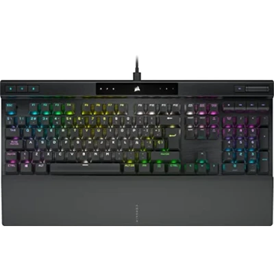 Image de Corsair K70 Pro RGB Clavier de Jeu Filaire Optique Mécanique Commutateurs linéaires OPX Claviers PBT Double Shot Compatible iCUE QWERTY ES PC, Xbox Noir