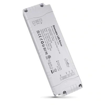Image de REYLAX Transformateur 220V 24V 80W 3.33A Dimmable Triac &amp; 0 10 V 1 PWM Résistance 100k, Alimentation de Tension Constante 24V, LED Basse Tension, Transfo AC à DC