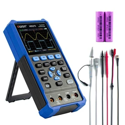 Image de OWON HDS272 Oscilloscope Numérique 2 EN 1 avec écran LCD Professionnel, Mini et Multimètre 1, PC 20 000 Points, Batterie au Lithium, Fonction de Mémoire
