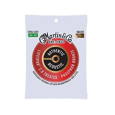 Image de MARTIN Cordes Authentic Treated, Extra Light, 92/8