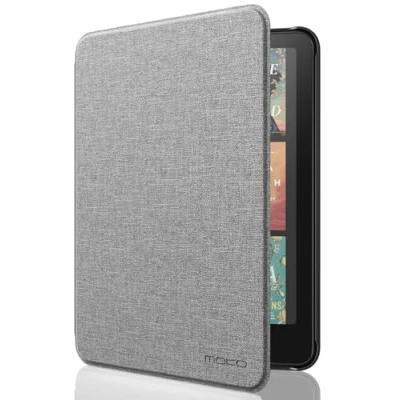 Image de MoKo Étui Compatible avec 7&quot; Kindle Paperwhite (12th Generation 2024) and Colorsoft Signature Edition 2024, Etui léger Auto Wake/Sleep pour Gris