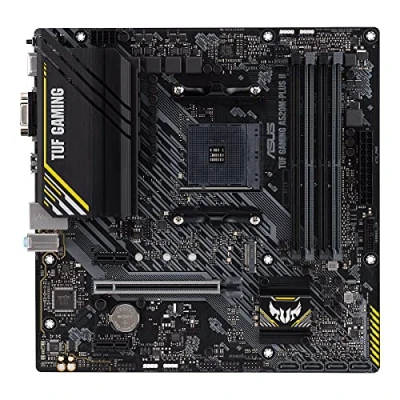 Image de ASUS TUF gaming A520M PLUS II Carte mère AMD A520 Ryzen AM4 micro ATX (M.2, DisplayPort, HDMI, D Sub, USB 3.2 Gen 1, SATA 6 Gbps, connecteurs RGB)