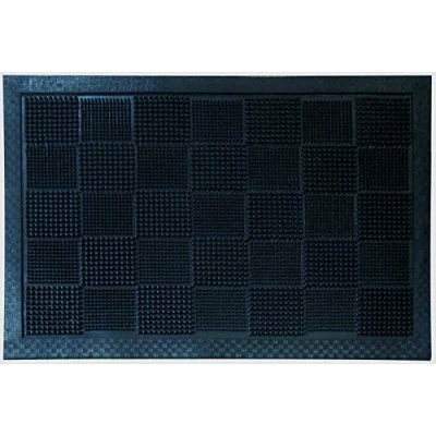 Image de ID Mat Picots Mix Tapis Paillasson, 100% Caoutchouc, Noir, 40 x 60 cm