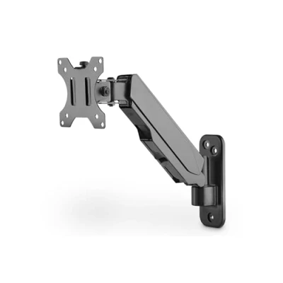 Image de DIGITUS Support Mural pour écran avec vérin à gaz écrans 17 32&quot; Charge Max. 8 kg Vesa 75x75 &amp; 100x100 pivotant, inclinable, Rotatif et réglable en Hauteur Noir