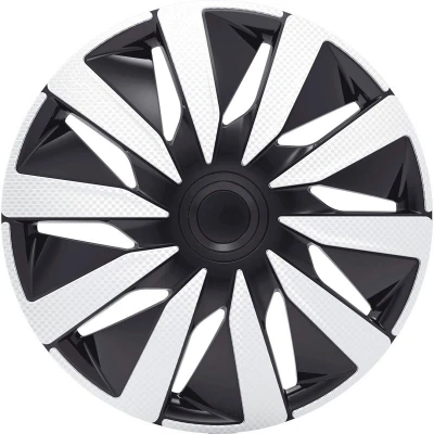 Image de J TEC Lazio J15542 Enjoliveurs 15Pouces noir/argenté, carbone