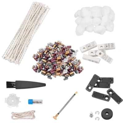 Image de Set d&#039;Accessoires pour Briquet à Essence, Paquet De Réparation Rechange Briquet, y Compris Pierres Feu, Ouate, Mèche, Joint, Feutre, Brosse Et Tournevis