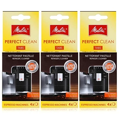 Image de Melitta Perfect Clean Lot de 3 tablettes nettoyage pour machines à expresso 4 x 1,8 g