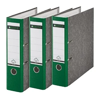 Image de Leitz 310305055 Classeur 180A Format A4 Dos large Vert Lot de 3 (Import Allemagne)