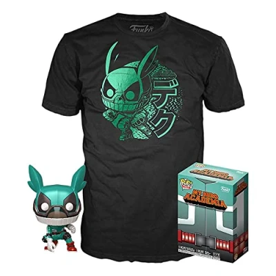Image de Funko Set Figura Pop &amp; Tee My Hero Academia Deku with Helmet, 122210