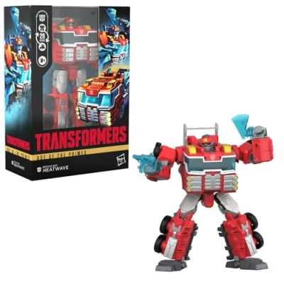 Image de Transformers Age of The Primes, Figurine Rescue Bot Heatwave Classe Voyageur