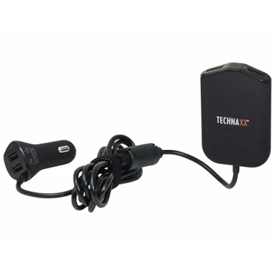 Image de Technaxx Family Car Charger TE14 Smartphone Noir Allume cigare Auto Neuf