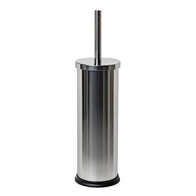 Image de TATAY Brosse WC Mirror, Métallisé, Faite d&#039;acier Inoxydable, Seau intérieur en polypropylène, Noire, sans BPA. Mesures 10,2 x 38,5 cm 4460200