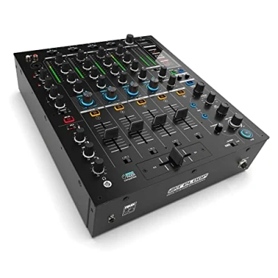 Image de Reloop RMX 95 Clubmixer 4+1 canaux pour DJs avec interface haute qualité 24 bits, unité FX, filtres sonores, mode d&#039;égalisation Neural Mix™ et hub USB actif