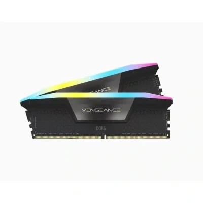 Image de CORSAIR VENGEANCE RGB DDR5 RAM 32Go (2x16Go) 6000MHz CL36 Intel XMP Compatible iCUE Mémoire d&#039;Ordinateur Noir (CMH32GX5M2D6000C36)