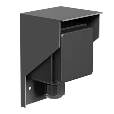 Image de ledscom.de prise de courant apparente PIWI pour l&#039;extérieur, IP44, 1 fois, anthracite, apparente, extérieure, prises locaux humides,