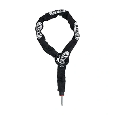 Image de ABUS Chaîne à encastrer pour antivol de cadre Adaptor Chain 2.0 6KS sécurisation secondaire du vélo 6 mm d&#039;épaisseur 130 cm long Noir