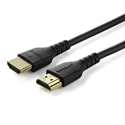 Image de StarTech.com Câble HDMI 2.0 de 1,5m avec Ethernet Certifié Premium, Haute Débit UHD 4K 60Hz HDR Durable, Cordon Mâle vers M/M Robuste Fibre d&#039;Aramide, TPE, Moniteurs, Télévisieurs et Écrans Ultra HD Neuf